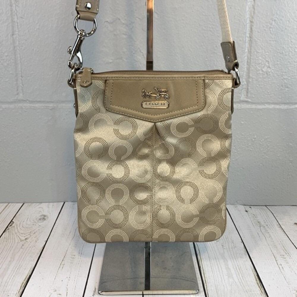 Coach Madison Optical Art Swingpack Crossbody - Beige - Picture 9 of 10